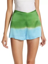 NEW Alejandra Alonso Rojas Hand Dip-Dyed Shorts 100% SILK $595 SZ 6 USA