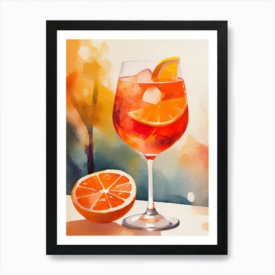aperol 1 Art Print Framed Wall Art Poster Canvas Print Picture