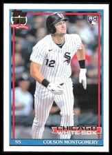 2026 Topps Colson Montgomery # T91-4 1991  35th Anniversary White Sox 1ZZ
