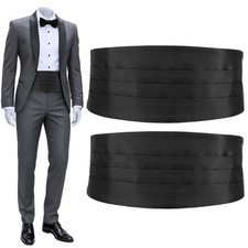HaiFafafaing 2 Pcs Men's Cumberbund, Adjustable Cummerbund for Men, Tuxedo Be...