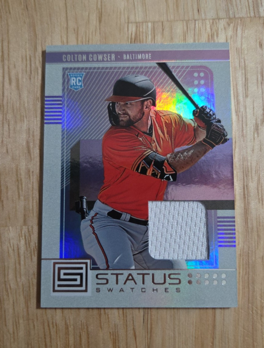 2023 Chronicles COLTON COWSER Status Swatches Jersey #SS-CC Rookie RC Orioles