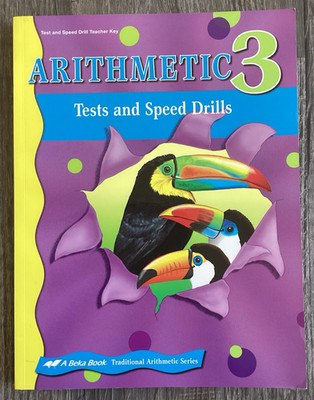 Abeka Arithmetic 3 Test and Speed Drills Teacher Key 3rd Grade Educational