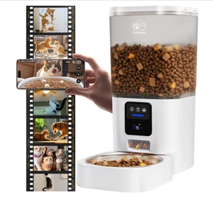 Automatic Cat / Dog Feeder w/ 2K HD Camera Audio Night Vision remote feeding New