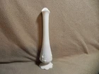 Fenton Milk Glass Cabbage Rose Swung Vase Scalloped Pedestal E