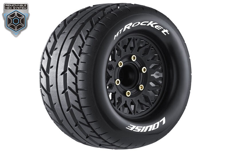 Team Louise LOUT3201SX Mt-Rocket 1/10 Soft (2) Uni-Sechskant Exchangeable Rim
