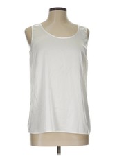 Zeagoo Women White Sleeveless Top L
