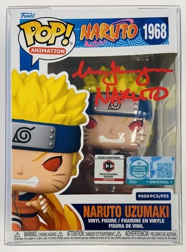 Pop! Naruto Uzukami #1968 Signed Maile Flanagan JSA Chalice LE 9500 Funko Pop
