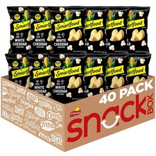 Smartfood Popcorn, White Cheddar, 0.625 Ounce Pack of 40
