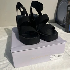 Madden Girl Black Sandals Size 9