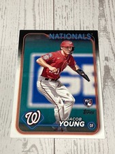 2024 Topps Series Two Jacob Young #397 Rookie Card Washington Nationals RC. rookie card picture