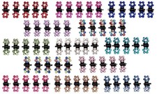 65pcs Mini Hair Clips No-Slip Grip Small Claw Clips Glitter Teeth Clips