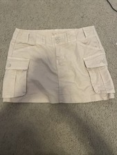 Brandy Melville Beige Mini Skirt Size Small with Pockets Made In USA Women's New