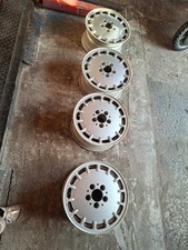 4x Alufelgen orig. Mercedes Benz 7x15 ET 41 "Gullideckel"  124 401 09 02 auch T3