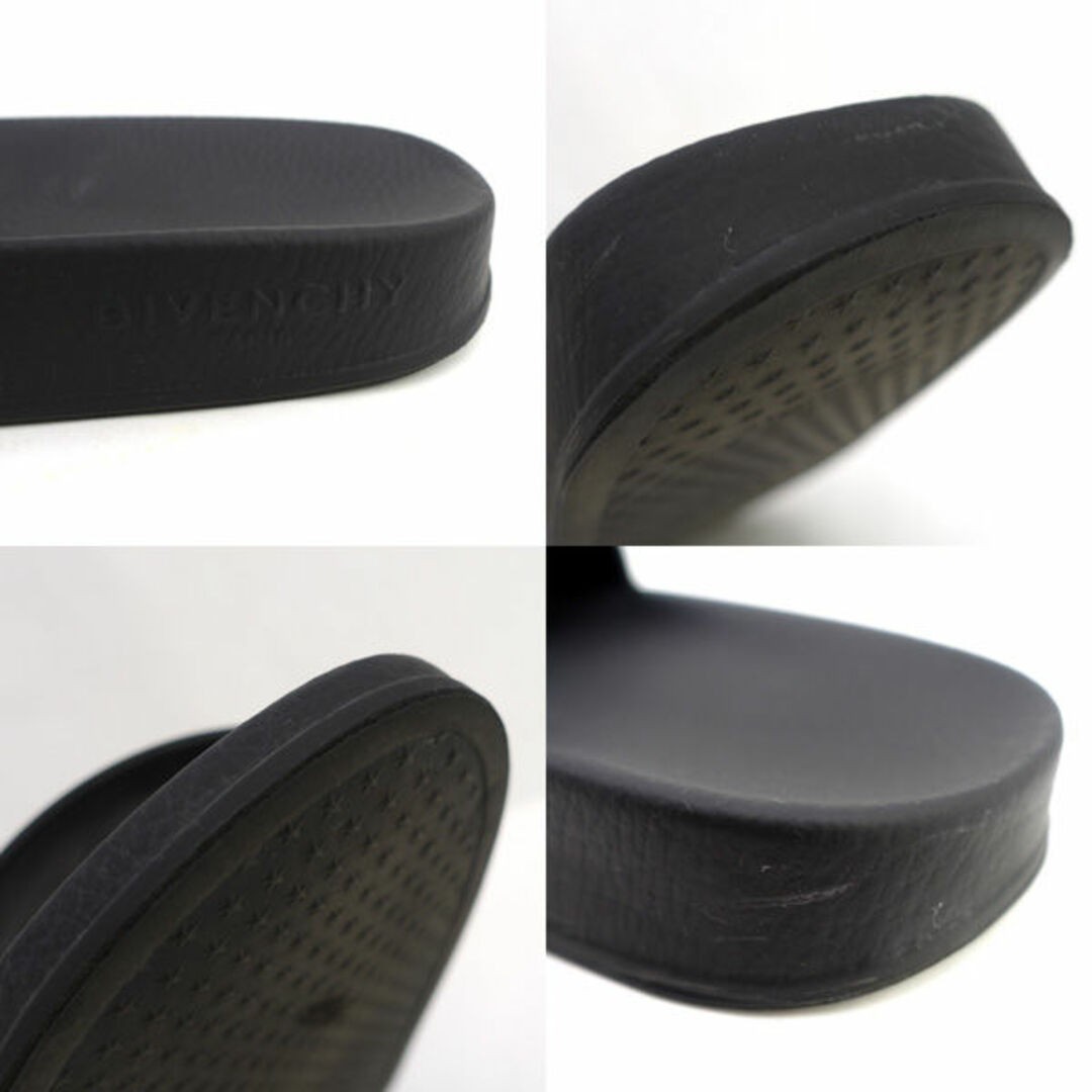 GIVENCHY Logo Sandals Pool Shower Black 35 Women Girls LADY Women's Used GEIS-0 thumbnail 9