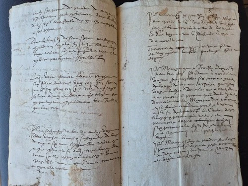 LOT MANUSCRITS 1690 - DOSSIER D'INSTRUCTION MARINE - AMIRAUTÉ DE PROVENCE