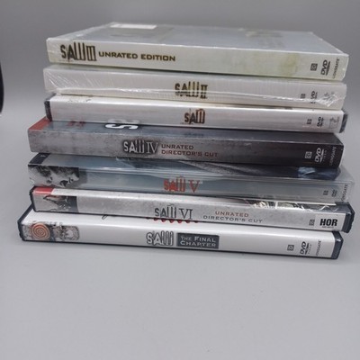 Saw Jigsaw Dvd Lot Collection 1-7 First 3 Are New Sealed 