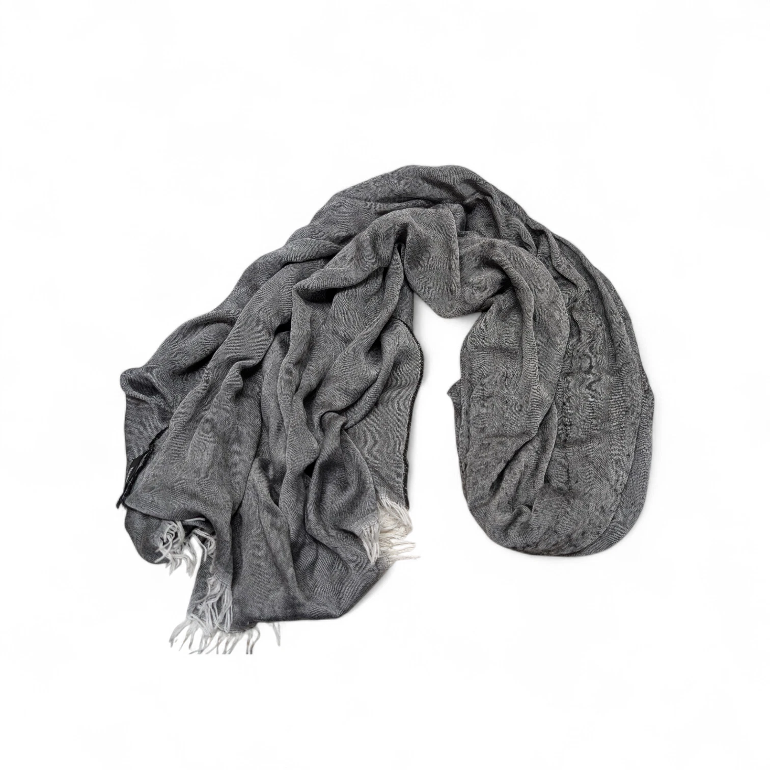 BOSS Hugo Boss Scarf Mens One Size Gray Knit Classic Winter