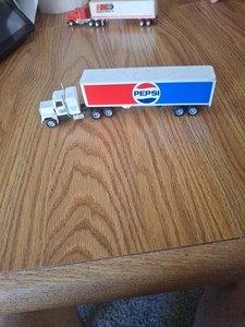Vintage Pepsi Cola Advertising Toy Semi Truck Trailer – Original Paint