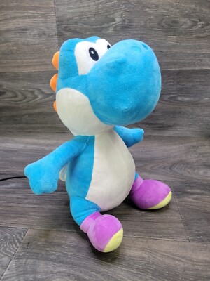 Yoshi (LIGHT BLUE) Super Mario Bros. 12 1/2''  Plush Sen- 2021 NINTENDO