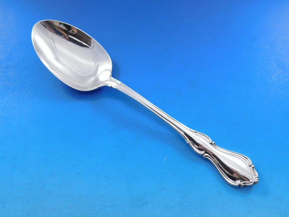 Juego de 4 cucharas para servir de plata esterlina Hampton Court de Reed & Barton 8 5/8" Foto 2 de 4