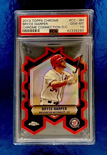 2013 Topps Chrome Connection Bryce Harper Die-Cut CC-BH PSA 10 Gem Mint - Picture 2 of 3