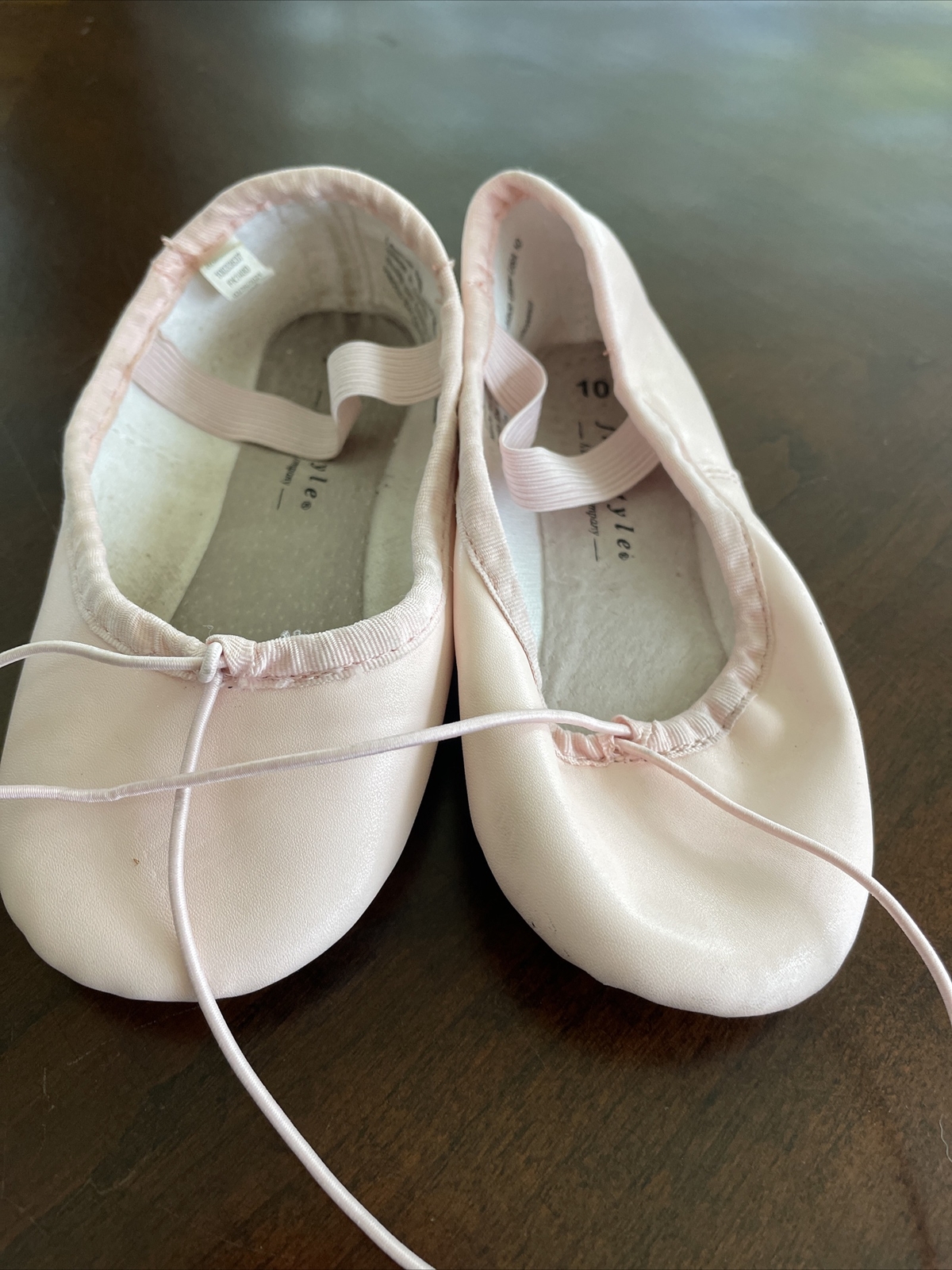 SAOLA FREESTYLE Pantofole da Balletto Rosa Bambino 10 M Suola in Pelle Nuove senza scatola