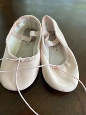 FREESTYLE Pink Ballet Slippers Child's 10 M Leather Sole NWOB