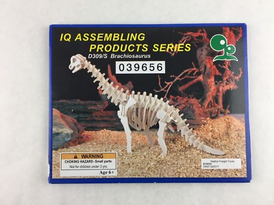 IQ Products Brachiosaurus Dinosaur Balsa Wood Model School Project Kit