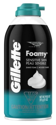 Gillette Sensitive Skin Foamy Shave Cream Original Formula, 11oz