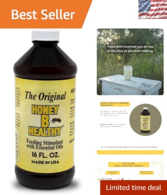 Healthy Hive Promoter - 16 oz Essential Oils Feeding Stimulant for Bees