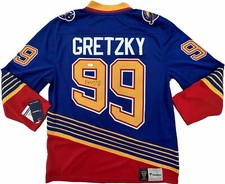 WAYNE GRETZKY #99 SIGNED FANATICS ST. LOUIS BLUES HOCKEY JERSEY PSA/DNA