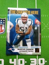 MARCUS CANNON 2019 Donruss FB  THE CHAMP IS HERE #CH-19  New England Patriots