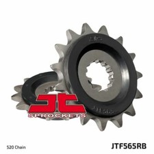 Rubber Cushioned JT JTF565.15RB Motorcycle Front Drive Sprocket