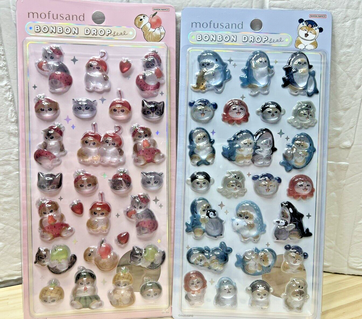 mofusand BONBON DROP シール セット Mofusand Bonbon Drop Sticker Fruits＆ Sea Creatures Bandai | eBay