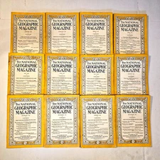 National Geographic Magazine Full year Collections Vtg 1926, 30, 35-37, 48