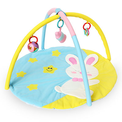 Baby Play Mat Bunny Rabbit Activity Gym Playmat Nursery Decor Baby