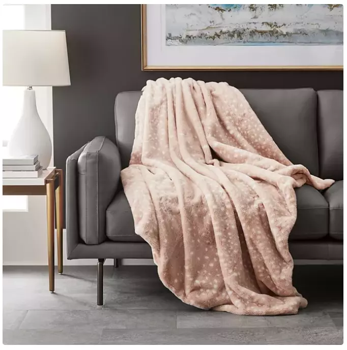 Faux fur deer throw new arrivals
