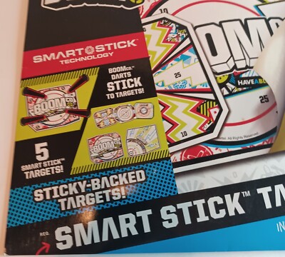 Lot of 3-NEW BOOMCO. Smart Stick Target-5 Sticker Pack