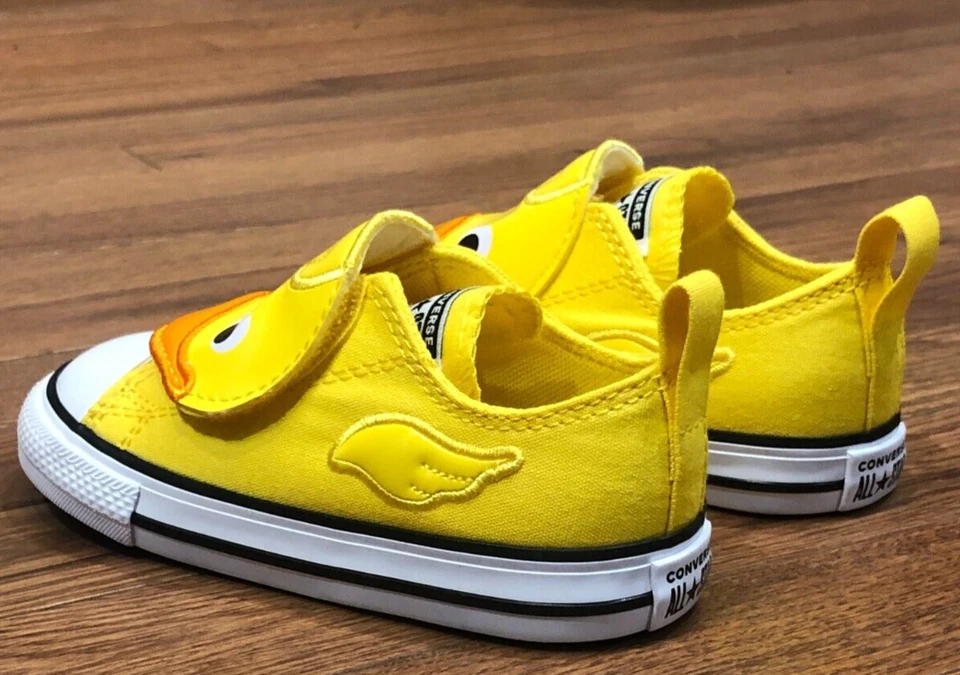 *NUEVO* Chuck Taylor All Star Infantil Piscina Flotador Fácil de Encargar Correa (TD) Amarillo (A11838F) Foto 4 de 4
