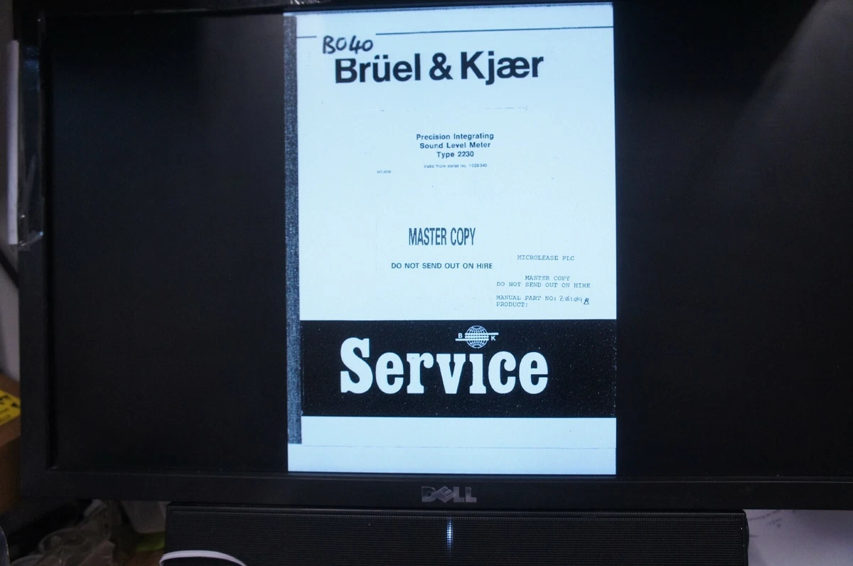 Manual de Servicio Bruel & Kjaer Formato PDF