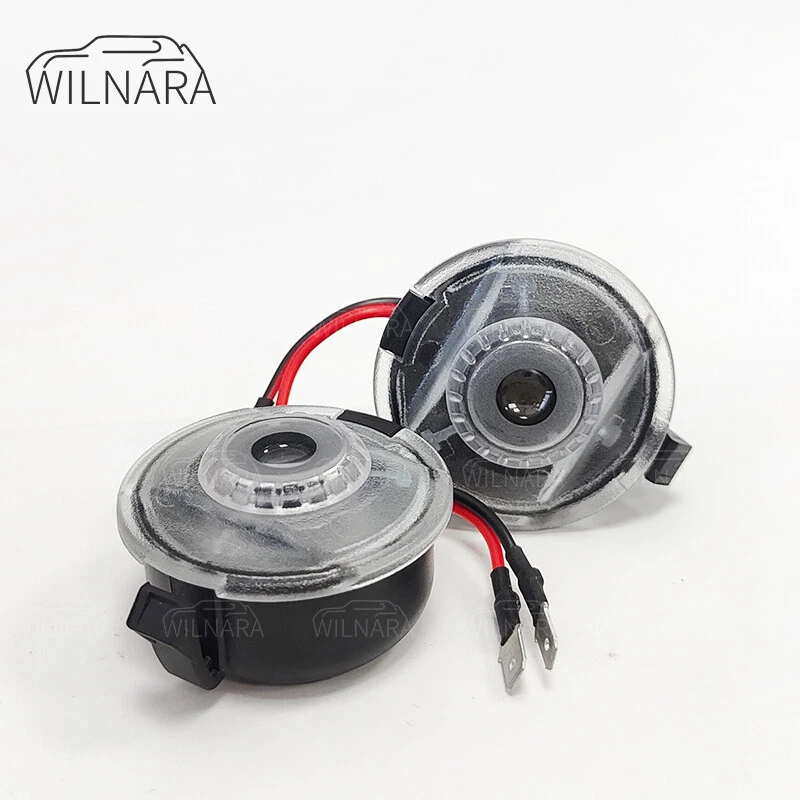 2X Luces de sombra de bienvenida de espejo retrovisor lateral LED HD para Ford Taurus FLEX Edge Foto 4 de 4