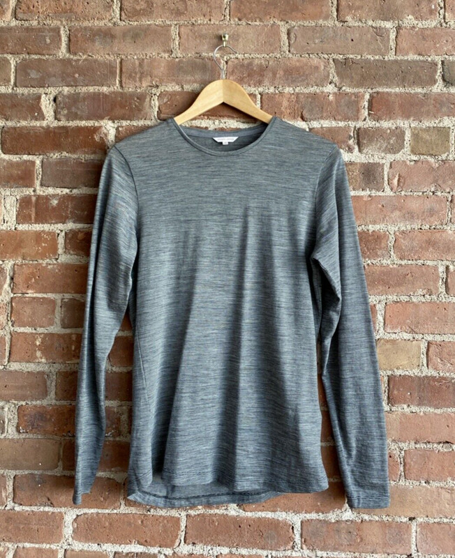 Orlebar Brown Men's Shirt, Sz Small, Gray 100% Merino Wool, Portugal