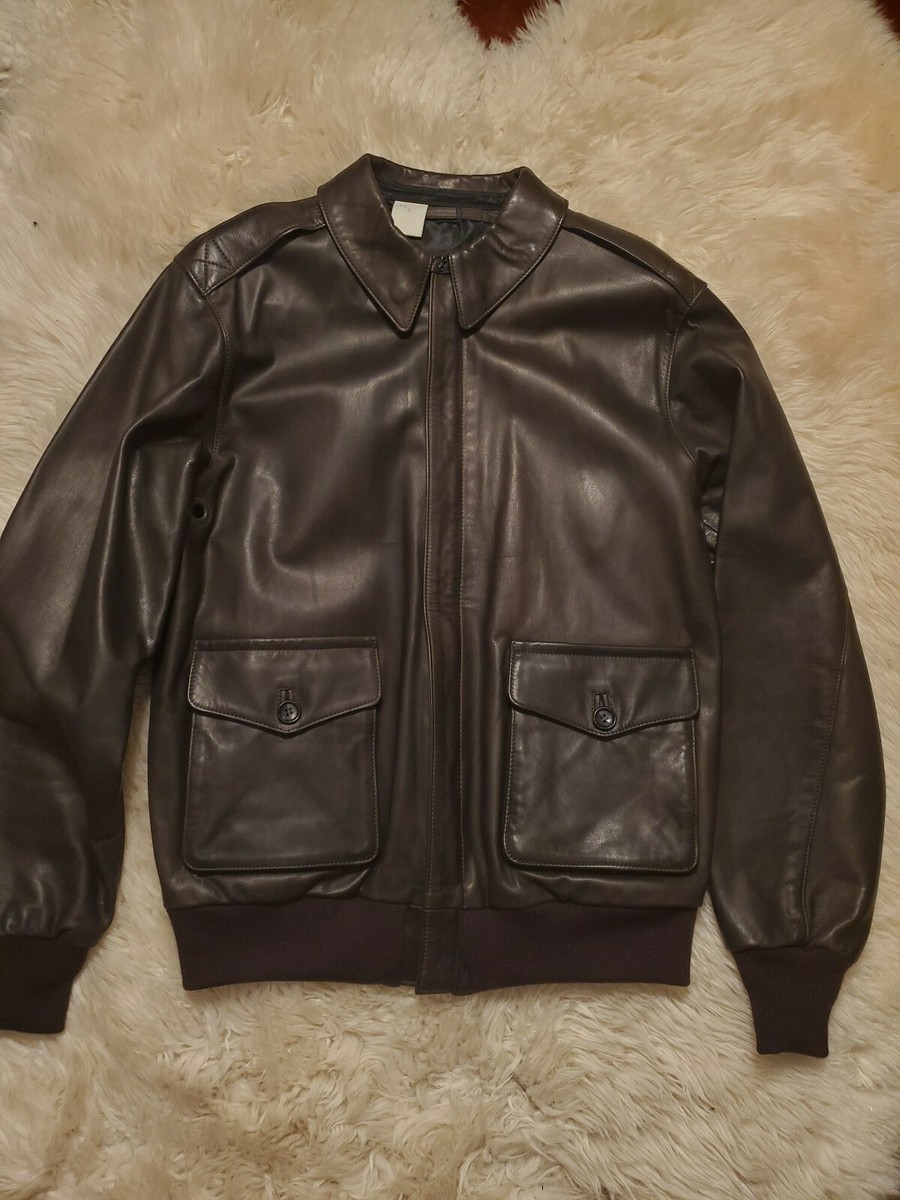 NWT N.HOOLYWOOD HARD WEARING LEATHER BOMBER JACKET 42 40 L NWT N.HOOLYWOOD HARD WEARING LEATHER BOMBER JACKET 42 40 L
