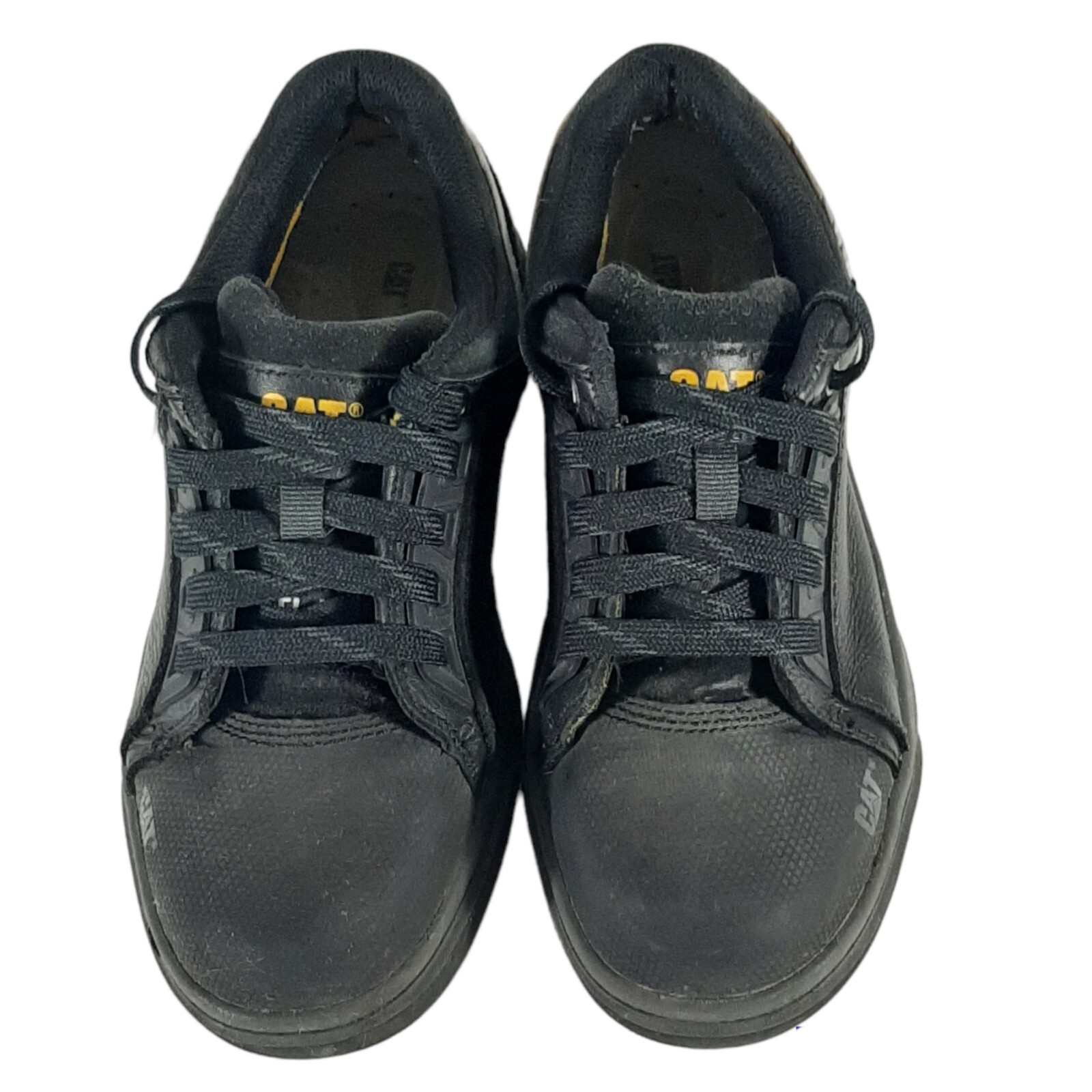 Caterpillar Steel Toe Work Shoes CAT Men's Black Leat… Gem