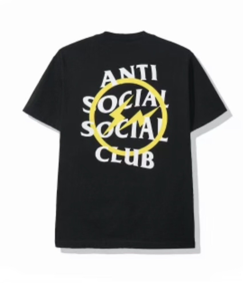 Tシャツ・カットソー Anti Social Social Club x Fragment Bolt Tee FW 19 2019 Anti Social Social Club x Fragment Yellow Bolt Tee (FW19