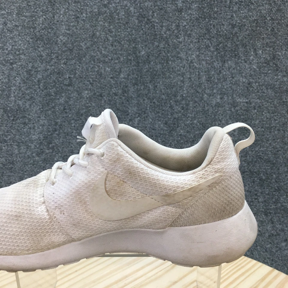 Nike Zapatos Mujer 8 Roshe One Tenis para Correr Tela Blanca Con Cordones Parte Superior Baja Foto 3 de 4