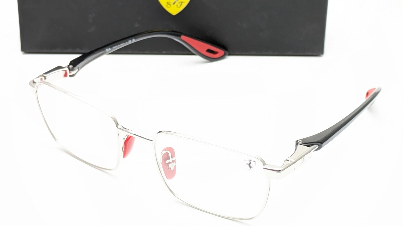Ray Ban RB6507 M F007 Rectangle Silver Mens Eyeglasses 54mm