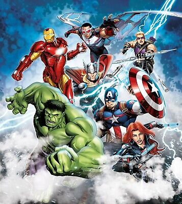 Avengers wall mural wallpaper children's bedroom PREMIUM Marvel comics  Marvel 