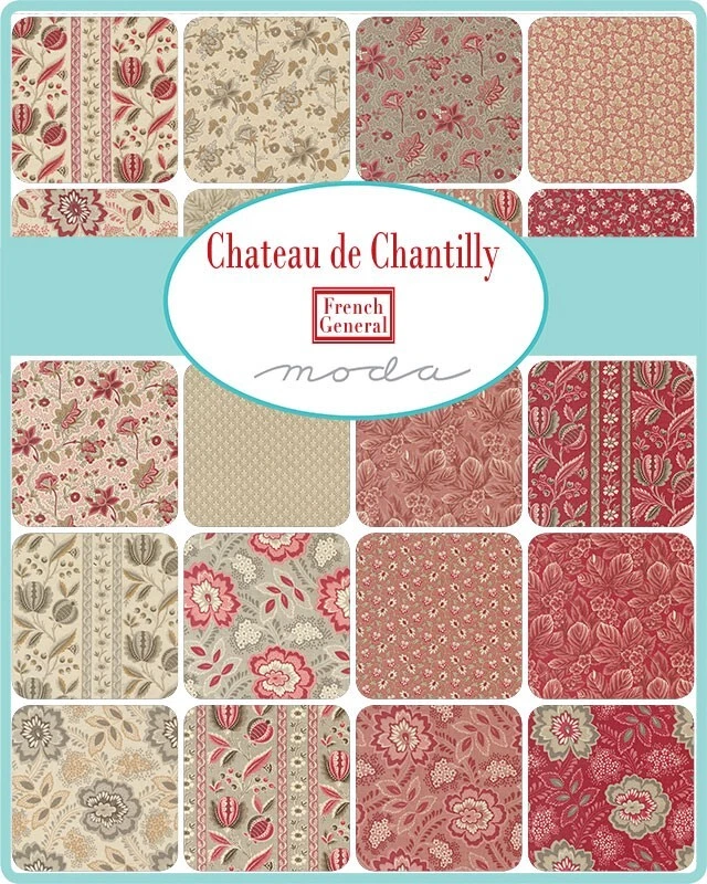 Chateau de Chantilly 3 Charm Packs MODA French General fabrics quilting 13940PP - Image 2 of 4