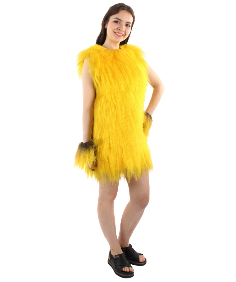 Взрослый женский волосатый унисекс костюм обезьяны военного лидера сопротивления желтый HC-1603 - Изображение 2 из 4